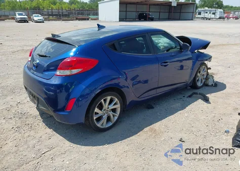 2016 Hyundai Veloster из США, поврежденный, VIN KMHTC6AD4GU277368